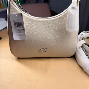Coach Women's Cream and White Bag